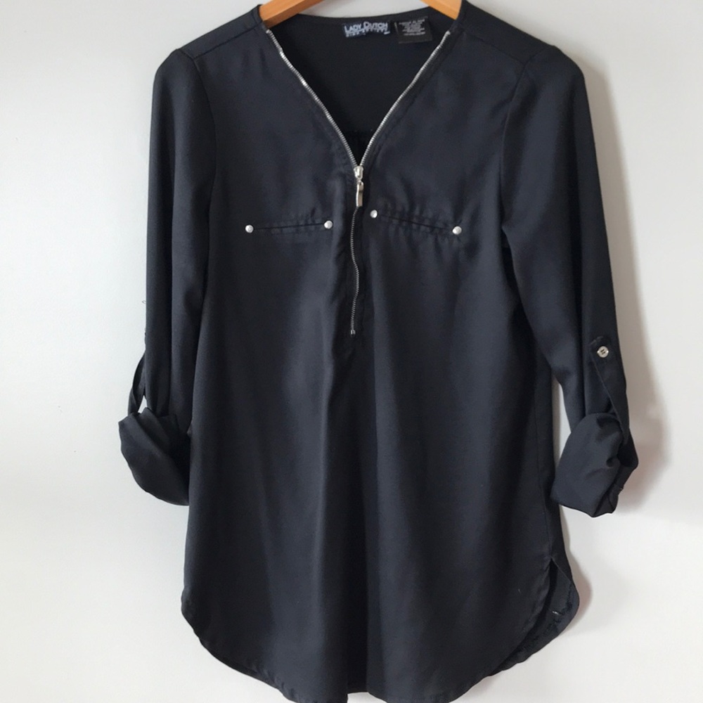 Lady Dutch black blouse. Size: M